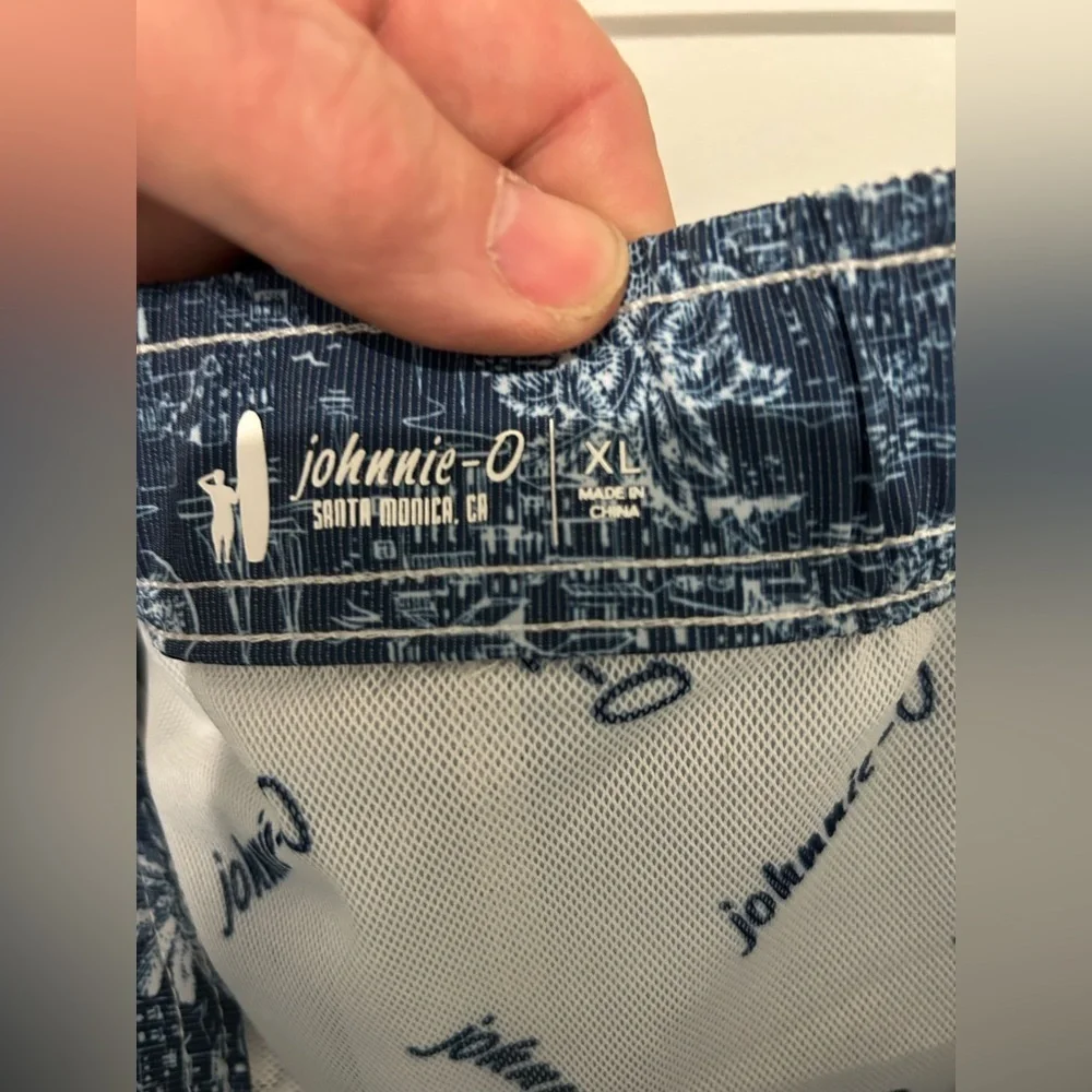 johnnie-O Blue Board Shorts. Size XL
